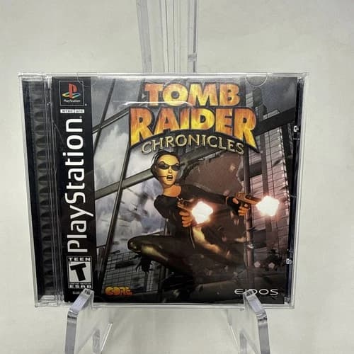 Tomb Raider Chronicles Sony PlayStation 1 PS1, 2000, Black Label Complete