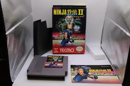 WOW Ninja Gaiden II: The Dark Sword of Chaos 2 Nintendo NES CIB Authentic TESTED