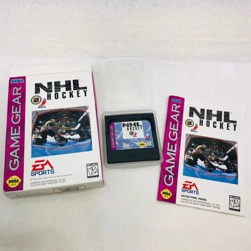NHL Hockey (Sega Game Gear, 1994) Complete in Original Box CIB