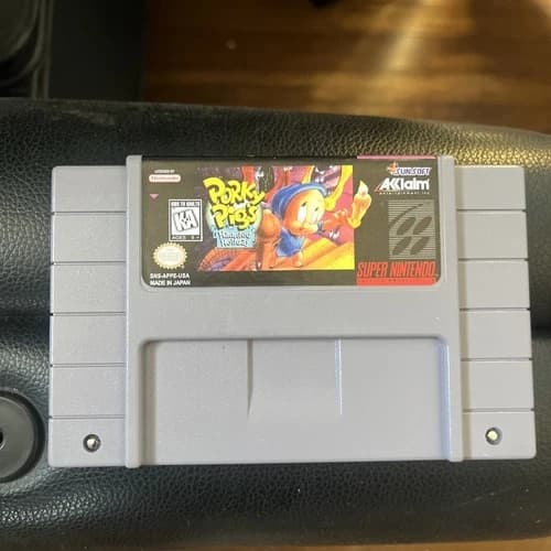 Porky Pig's Haunted Holiday Super Nintendo SNES Tested Cleaned