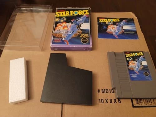 Star Force (Nintendo NES, 1987) Cart Box Manual - Tested - Free Shipping!