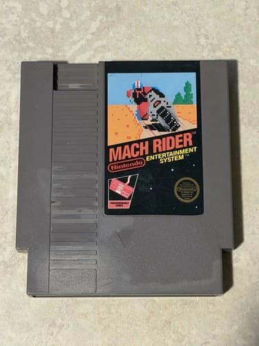Mach Rider Nintendo NES 1985 Video Game