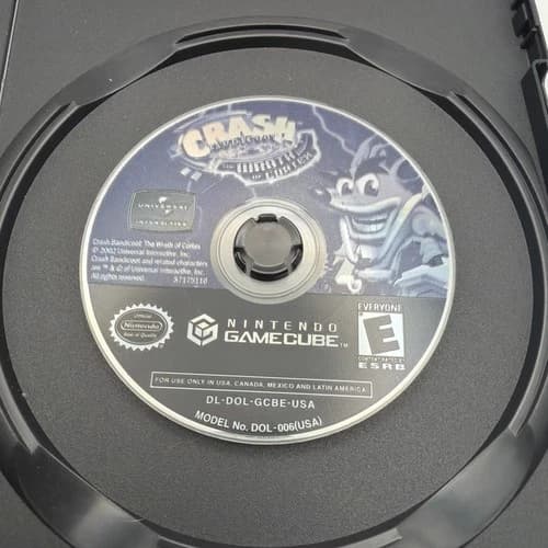 Crash Bandicoot The Wrath of Cortex Nintendo GameCube Tested Works Disc Only