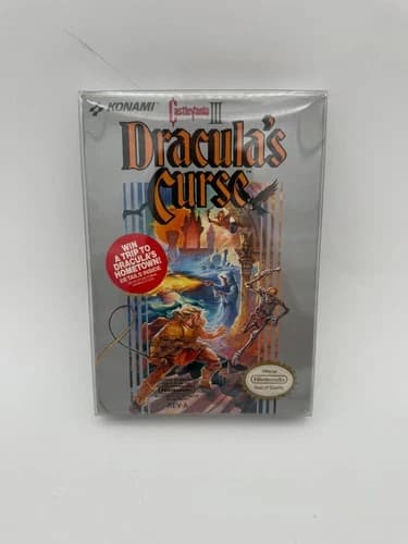 Castlevania III: 3 Dracula's Curse (Nintendo NES) CIB Complete In Box