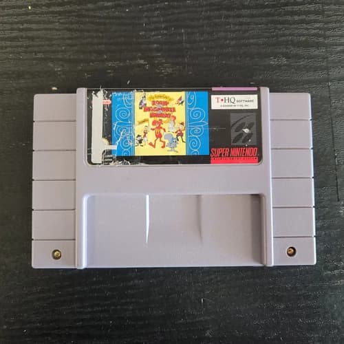 Adventures of Rocky and Bullwinkle The Super Nintendo SNES Cart Good Shape