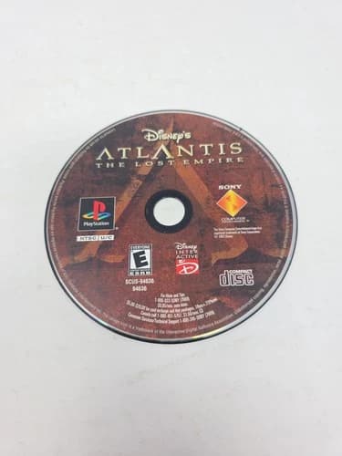 Disneys Atlantis The Lost Empire PlayStation 1 PS1 Disc Only Loose Disc Tested