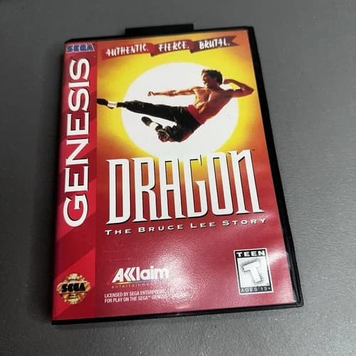 Dragon: The Bruce Lee Story Sega Genesis With Box And Manual