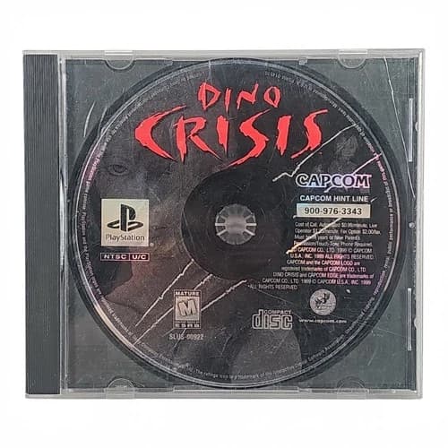 Dino Crisis PS1 Sony PlayStation 1 Disc Only Tested