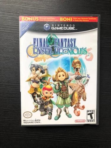 Final Fantasy Crystal Chronicles (Nintendo GameCube, 2004) CIB Complete WORKING!