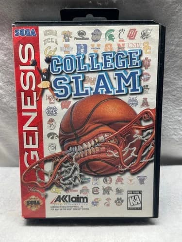 College Slam Sega Genesis Good Used Condition Video Game