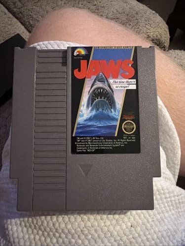 Nintendo NES 1987 Jaws Game Cartridge Tested & Working