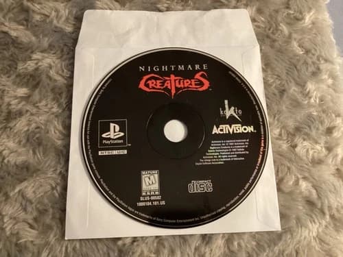 VGC disc of Nightmare Creatures Sony PlayStation 1 Disc only game plays gr8