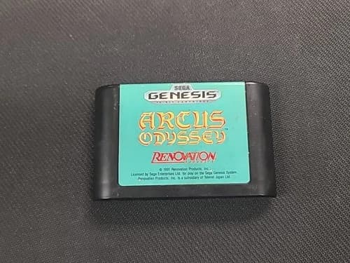 Arcus Odyssey Sega Genesis Cartridge Authentic, Tested Working