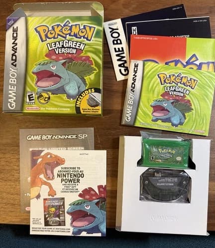 Pokémon LeafGreen Version CIB (Gameboy Advance) *AUTHENTIC & TESTED*