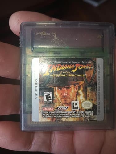 Indiana Jones and the Infernal Machine Nintendo Game Boy Color GBC Tested