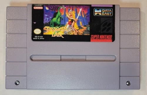 1993 Dragon's Lair Super Nintendo SNES Video Game Cartridge Cart Tested & Works
