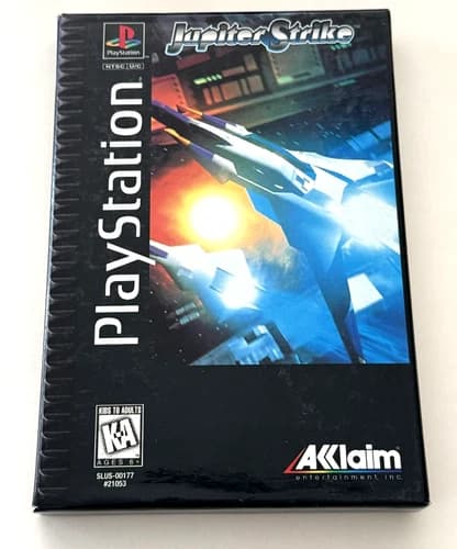 Jupiter Strike PS1 Sony Playstation Longbox Tested