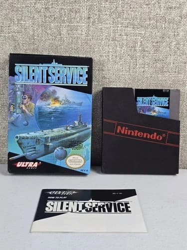 Silent Service (Nintendo Entertainment System, 1989) CIB Complete Tested