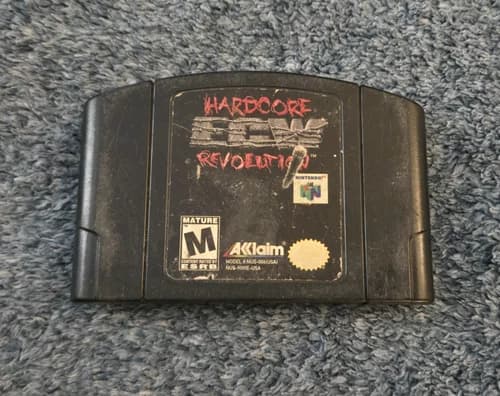 ECW: Hardcore Revolution (Nintendo 64, 2000) N64 Authentic Cartridge