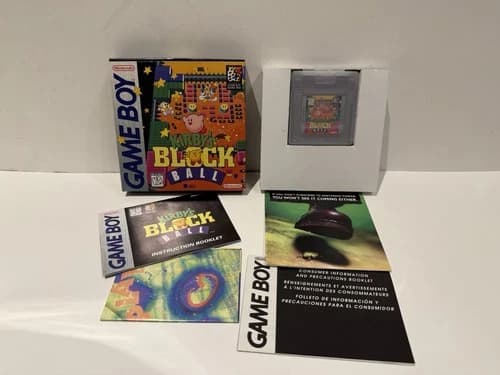 Kirby's Block Ball Nintendo Game Boy Complete in Box CIB