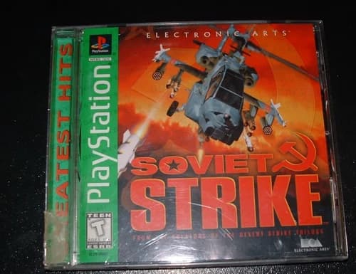 Authentic Soviet Strike Sony Playstation PS1 1996 CIB Complete Video Game Tested