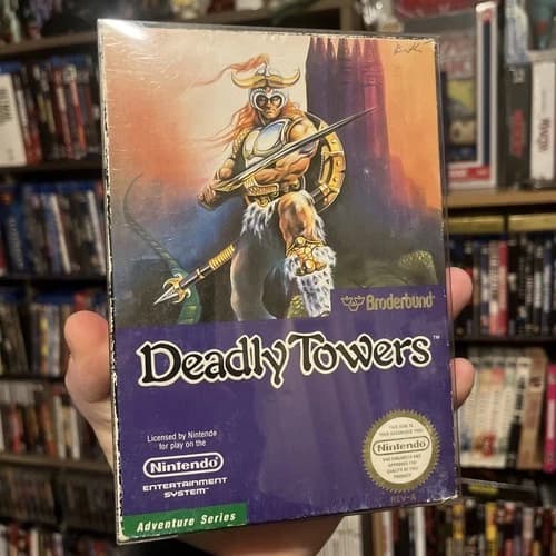 Deadly Towers (Nintendo Entertainment System NES) Complete With Manual CIB