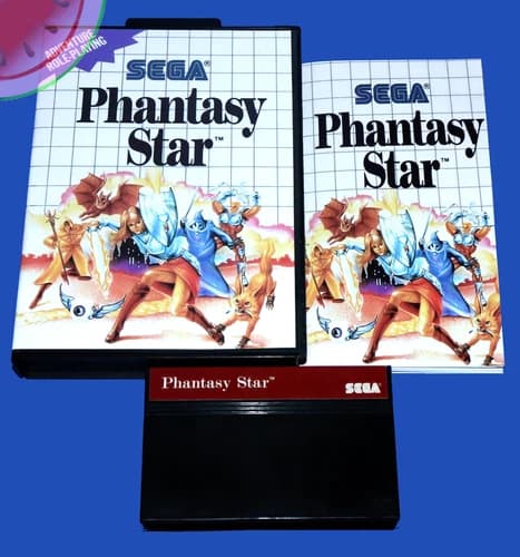 TESTED Sega MASTER SYSTEM Game PHANTASY STAR 1 has NEW Battery, Case, Manual CIB