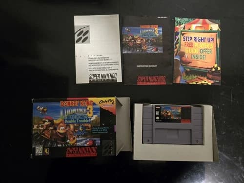 DONKEY KONG COUNTRY 3 SNES SUPER NINTENDO COMPLETE IN BOX