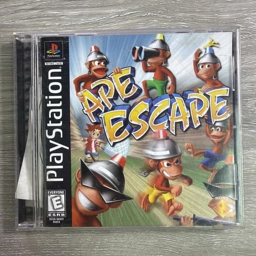 Ape Escape Sony PlayStation 1 PS1 Black Label Complete CIB w/Manual - Tested
