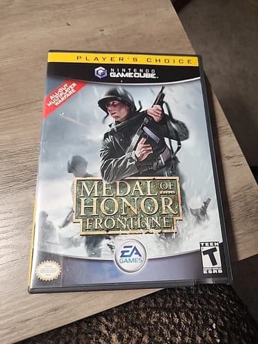 Medal of Honor: Frontline Player's Choice Nintendo GameCube, 2004 CIB Tested