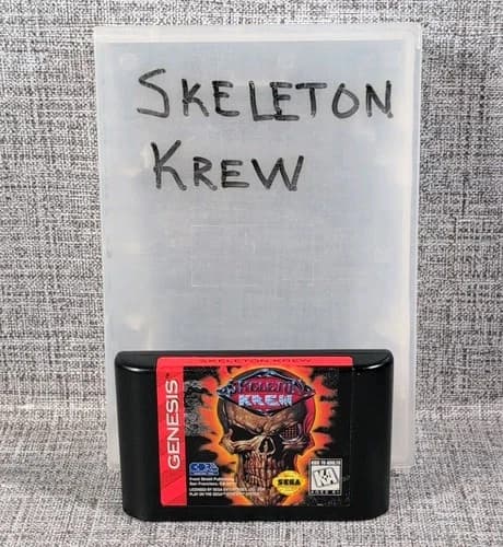 Skeleton Krew (Sega Genesis, 1995) Tested Working Loose Cartridge/ Game Only