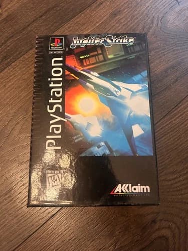 Jupiter Strike (Sony PlayStation 1, 1995) CIB long box