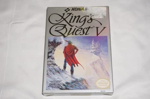 King’s Quest V 5 (Nintendo NES) Complete in Box w/ Reg CIB