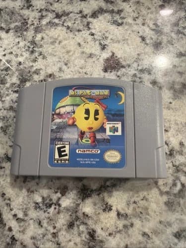 Ms. Pac-Man Maze Madness Nintendo 64 N64 Authentic Cartridge, Cleaned, Tested