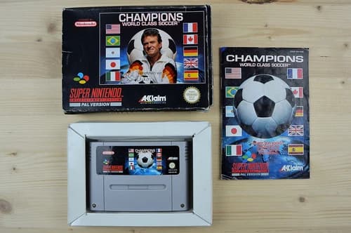 SNES - Champions World Class Soccer - (CIB, with manual)