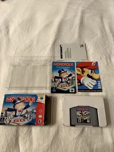 Monopoly Nintendo 64 N64 CIB Complete with game, box, manual and box protector