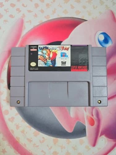 Earthworm Jim (Super Nintendo) Authentic - Tested & Works