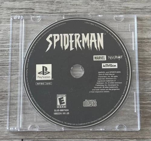 Spider-Man Sony PlayStation 1 PS1 Disc Only NTSC-U/C Activision