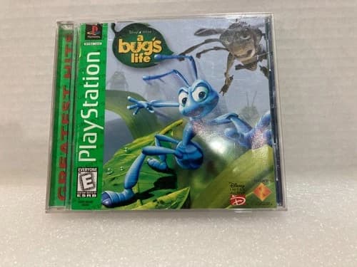A Bug's Life PS1 Sony Playstation PS One, Disney Interactive Game CIB Tested