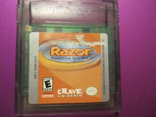 RARE Razor Freestyle Scooter (Nintendo Game Boy Color, 2001)CART ONLY