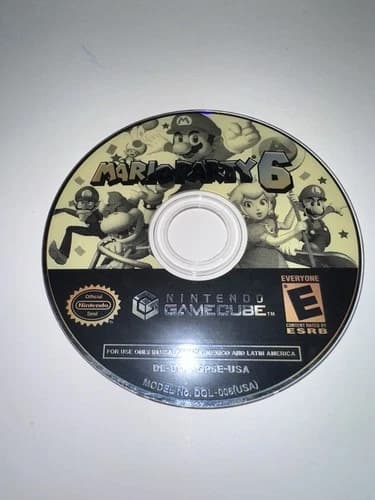 Mario Party 6 (Nintendo GameCube, 2004) | Disc Only | Light Scuffs/Scratches
