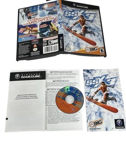 SSX 3 (Nintendo GameCube, 2003) CIB Complete Black Label Complete Manual Inserts