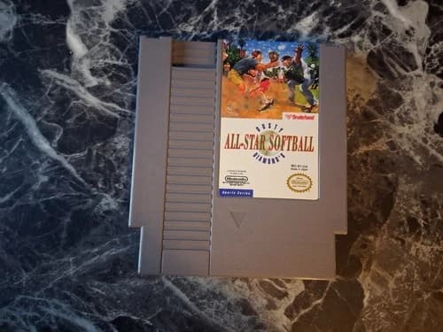 Dusty Diamond’s All-Star Softball Nintendo NES Authentic Tested Contacts Cleaned