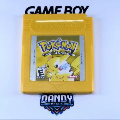 Pokemon Yellow GB Authentic | New Battery - Saves - GameBoy