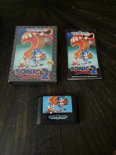 Sega Genesis Game Sonic The Hedgehog 2 CIB Complete In Box