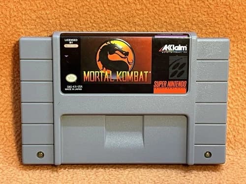 Mortal Kombat MK 1 Super Nintendo SNES Original Authentic Game!