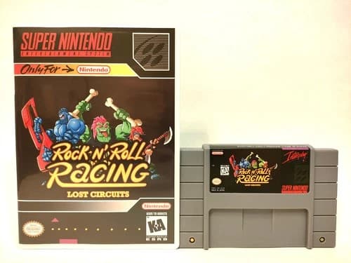 Rock n' Roll Racing Lost Circuits for Super Nintendo SNES