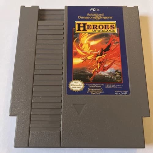 Advanced Dungeons & Dragons: Heroes of the Lance (NES, 1990 NES) Tested