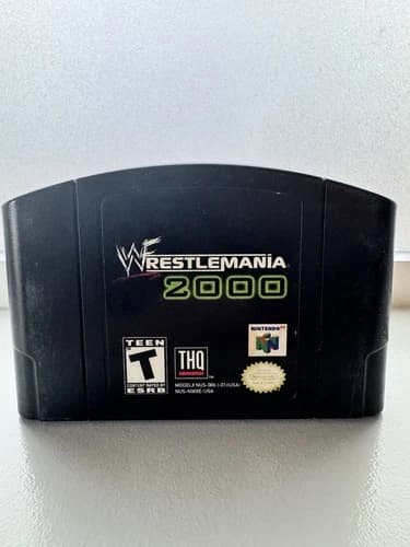 WWF WrestleMania 2000 Nintendo 64 N64 Authentic Cartridge