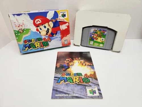 Super Mario 64 Nintendo 64 N64 Complete In Box CIB Authentic Tested